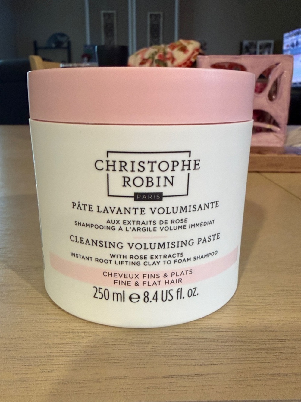 Christophe Robin Cleansing Volumising Paste Shampoo - Pink/White